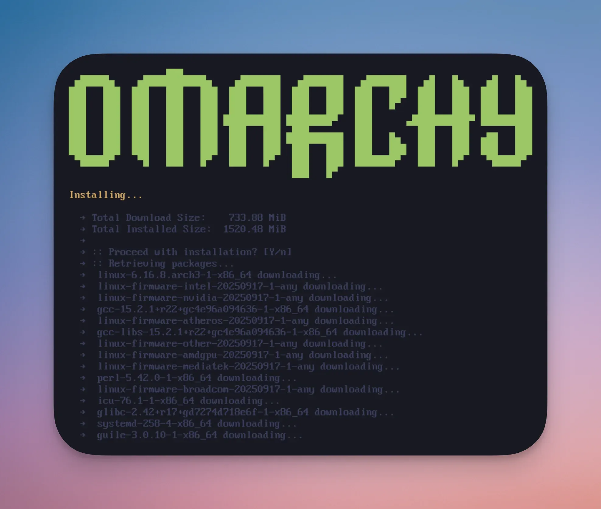 Installation Omarchy