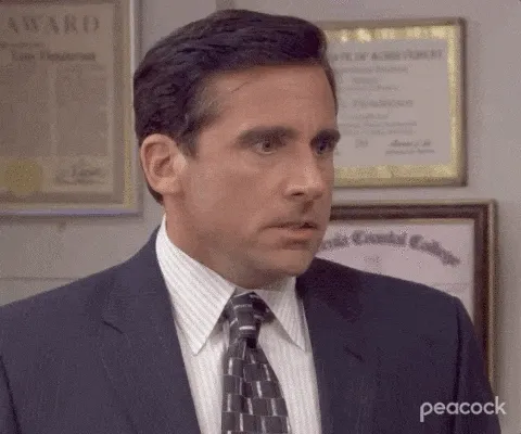 GIF Toby de The Office réagissant avec lassitude